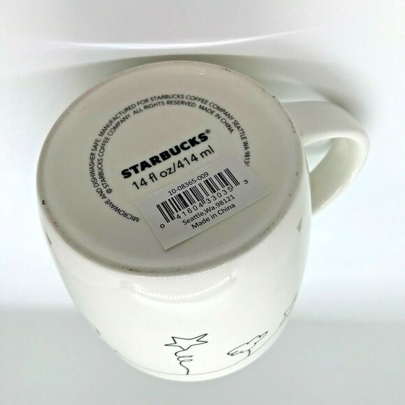 Starbucks Harvest Moon Ceramic Coffee Tea Mug Cup Girl Yellow Sun Star 14oz - Picture 6 of 6